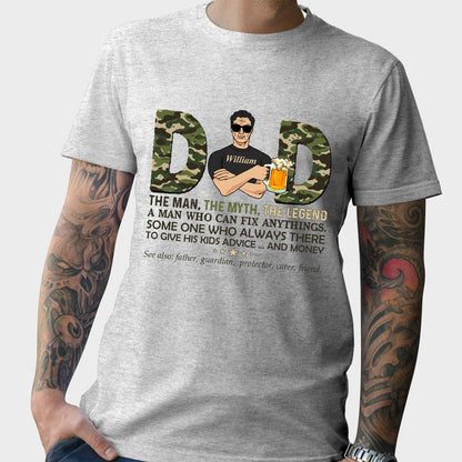 Dad Definition - Personalized Father's Day T-shirt and Hoodie