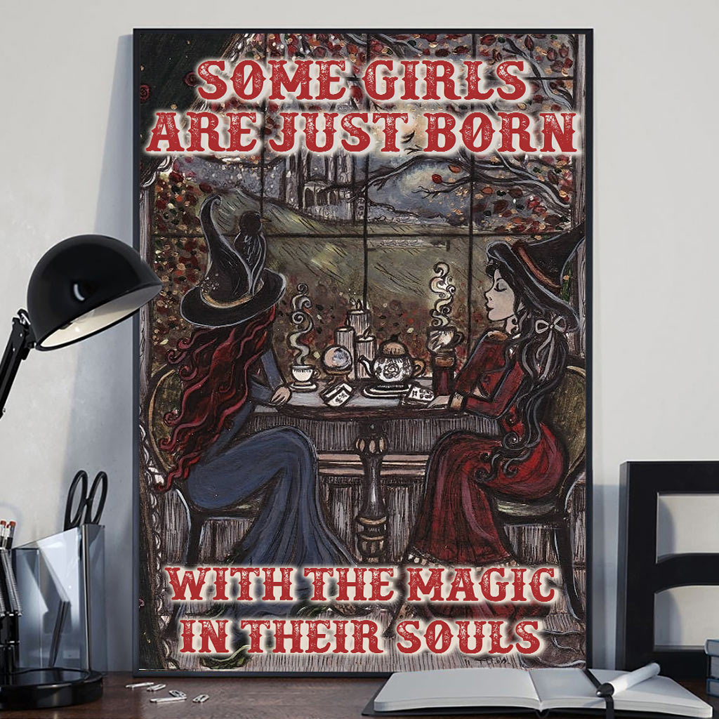 Some Girls Are Just Born - Witch Canvas And Poster