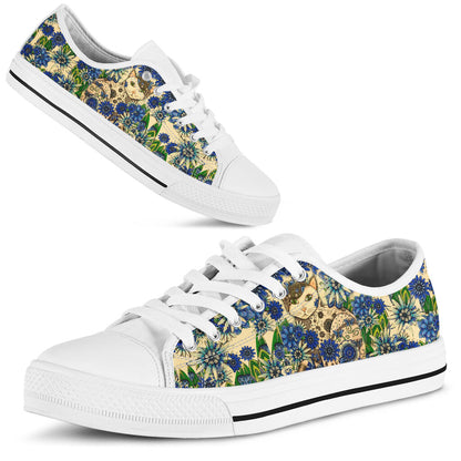 Cat Flower Cat Low Top Shoes 0622