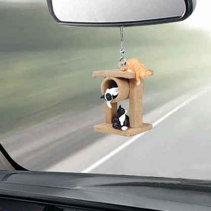 You Are My Happy Place - Cat Car Ornament (Printed On Both Sides)