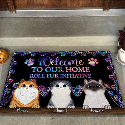 Welcome Home - Personalized Cat Doormat