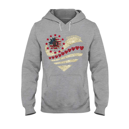 Grandma - Personalized Independence Day T-shirt and Hoodie