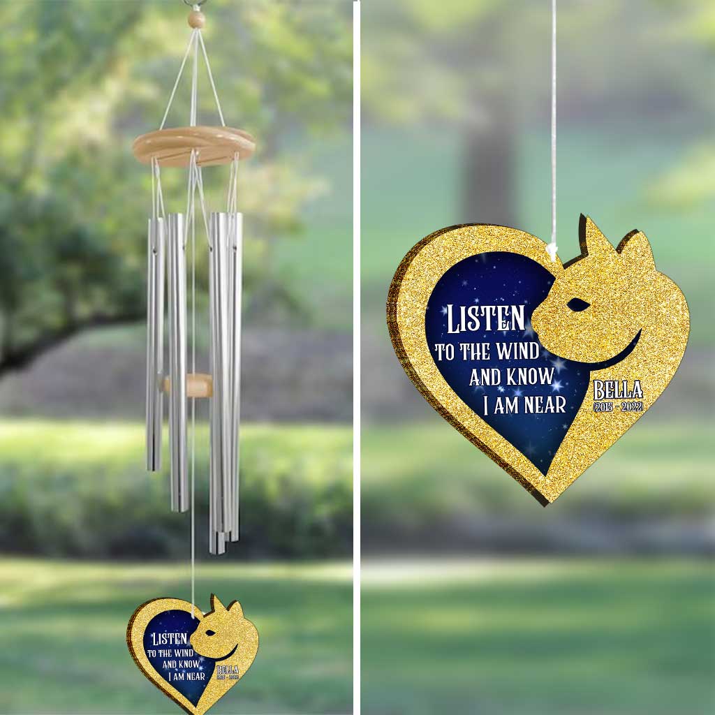Listen To The Wind - Personalized Cat Wind Chime