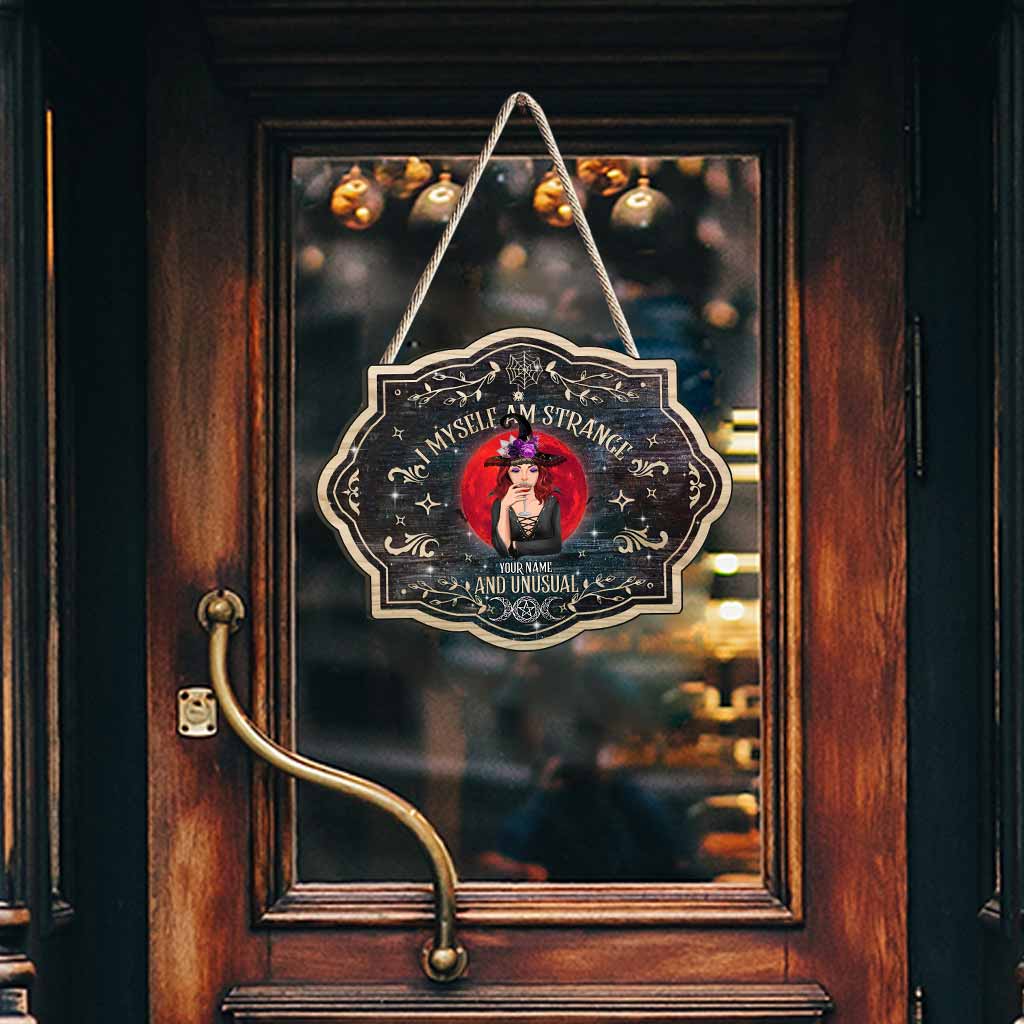 Strange & Unusual - Personalized Witch Wood Sign