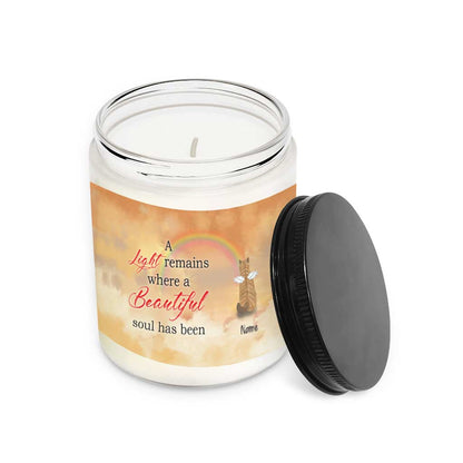 Where A Beautiful Soul Has Been - Personalized Cat Candle