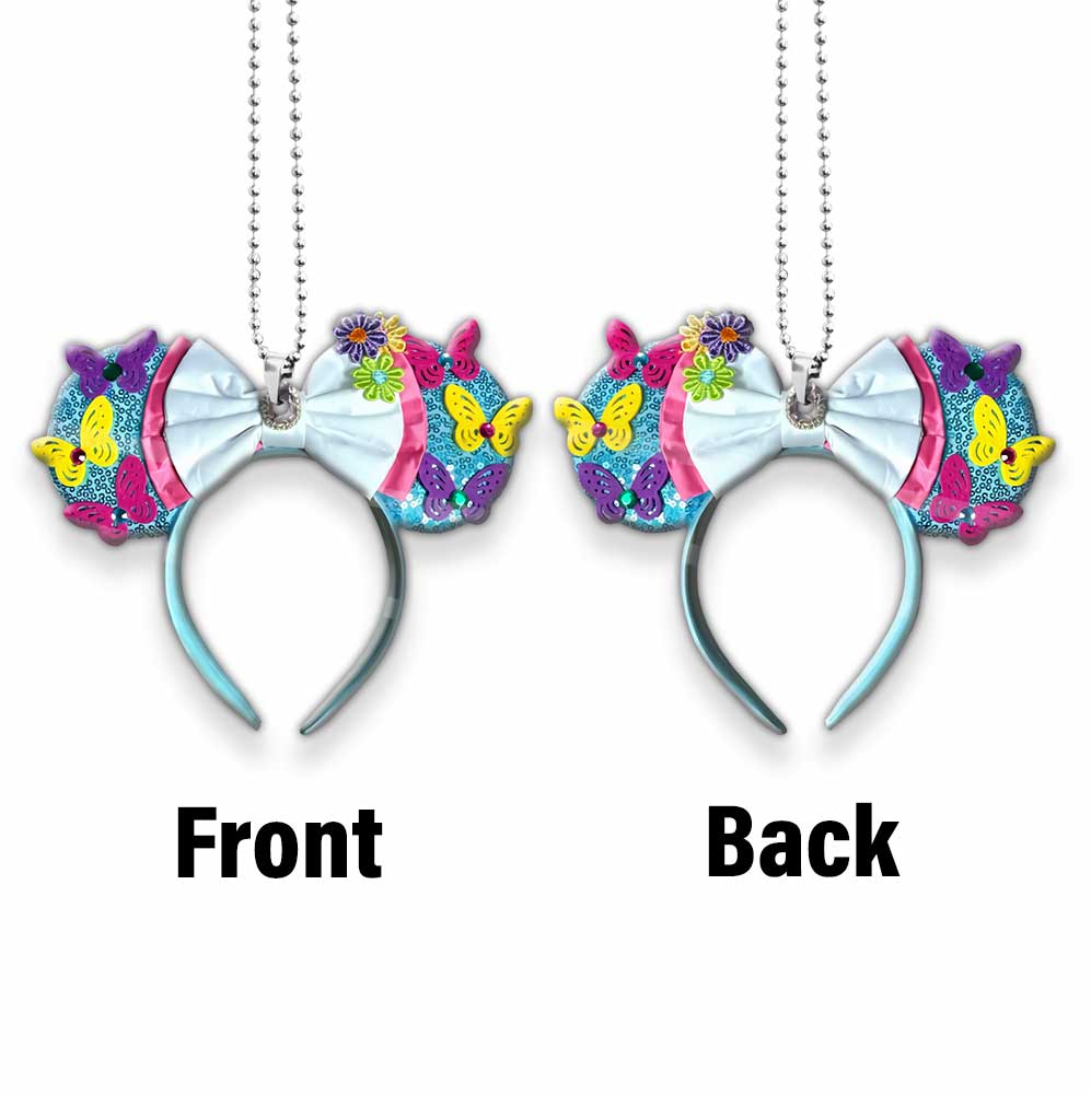 Springtime Mouse Ears - Car ornament (Printed On Both Sides)