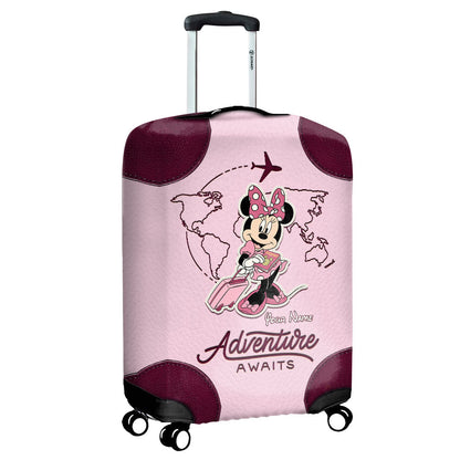 Adventure awaits - Personalized Mouse Luggage Cover