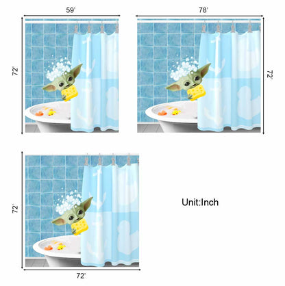 Get Naked - The Force Shower Curtain