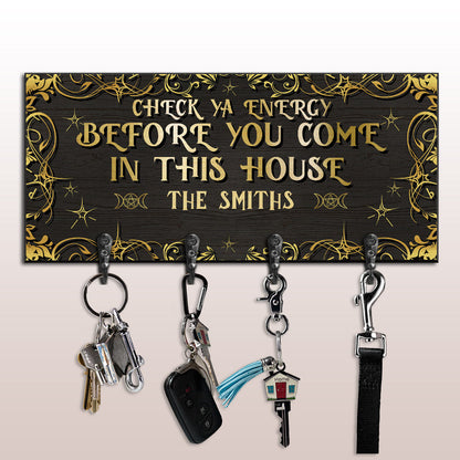 Check Ya Energy - Personalized Witch Key Rack