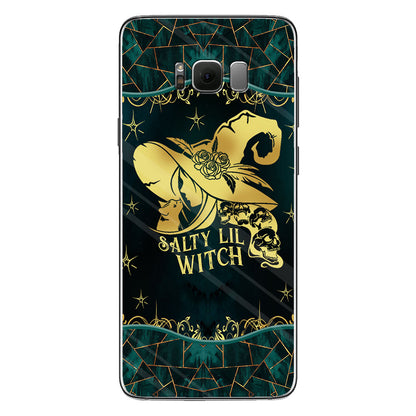 Salty Lil Witch Personalized Gold Green Printed Pattern Phone Case