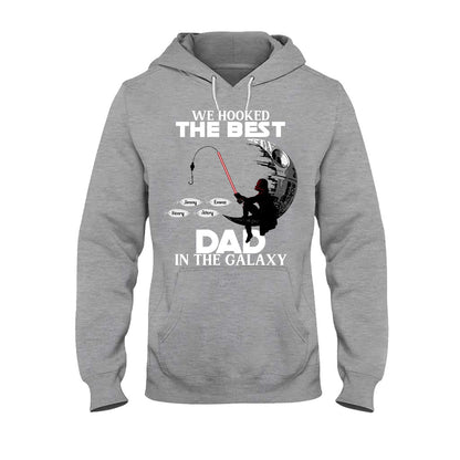 Hooked On Being Papa - Personalized Father's Day Fishing T-shirt and Hoodie