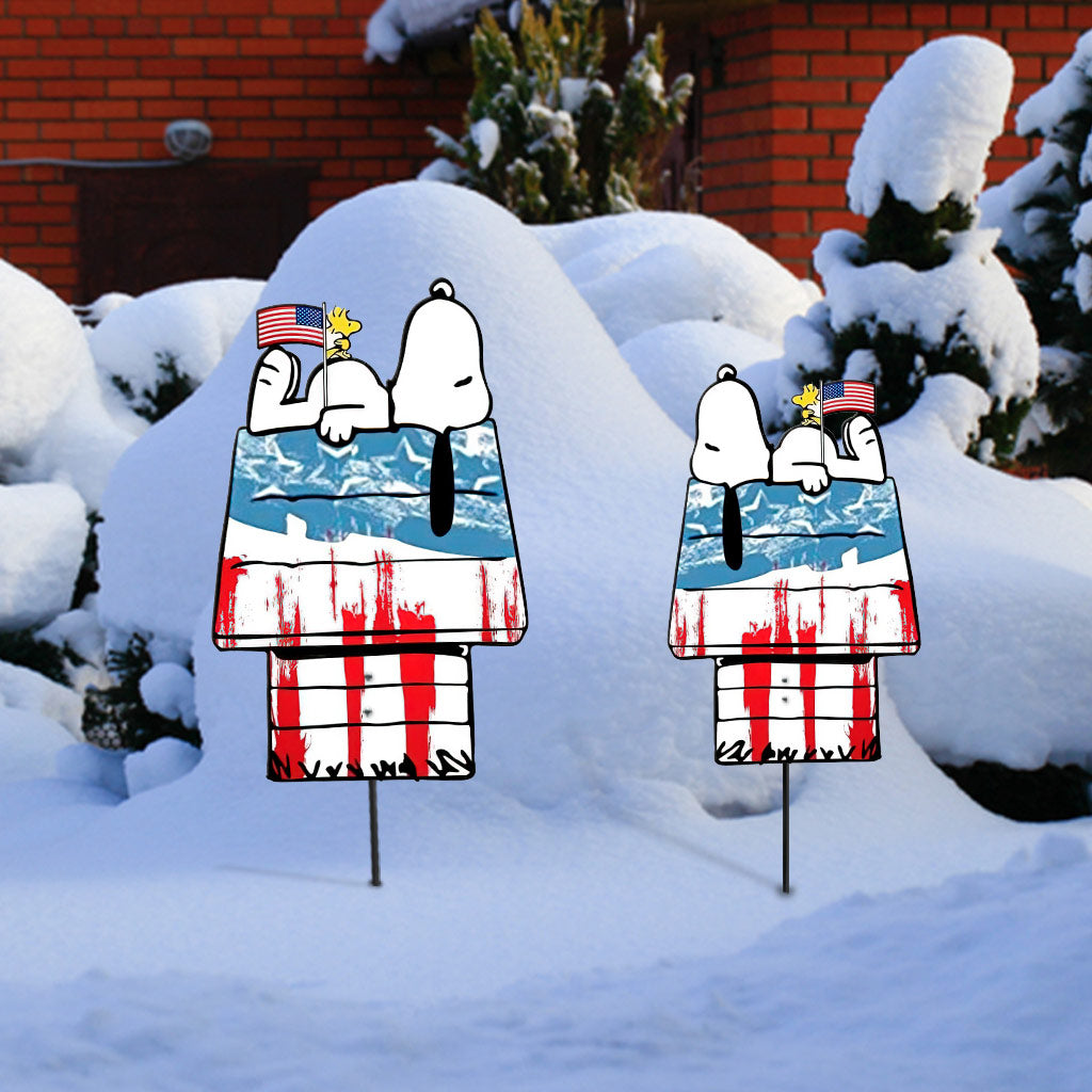 There's No Place Like Home - Independence Day Metal Garden Art