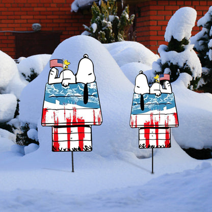 There's No Place Like Home - Independence Day Metal Garden Art