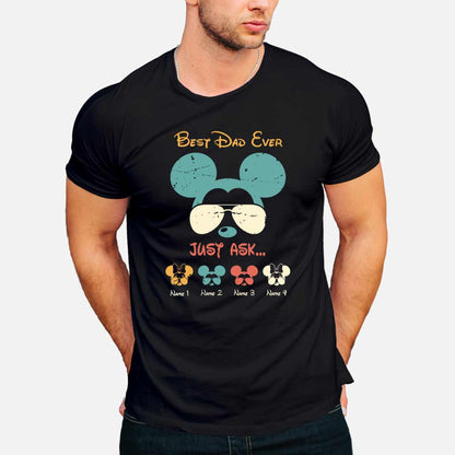 Best Dad Ever - Personalized Father's Day Mouse T-shirt and Hoodie