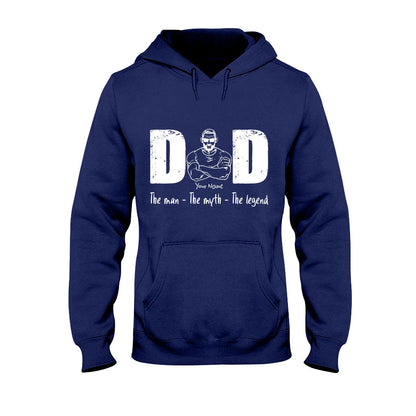 The Man The Myth The Legend - Personalized Father T-shirt and Hoodie