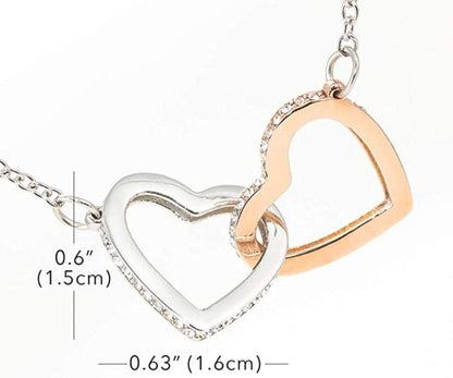 New Grandma Pregnancy Reveal Gift For New Grandmother - Grandma Two Hearts Necklace 0921