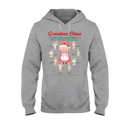 Grandma Claus - Personalized Christmas Grandma T-shirt and Hoodie