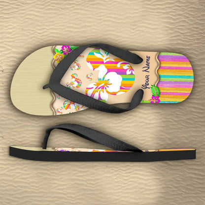 Summer Mouse Ears - Personalized Flip Flops