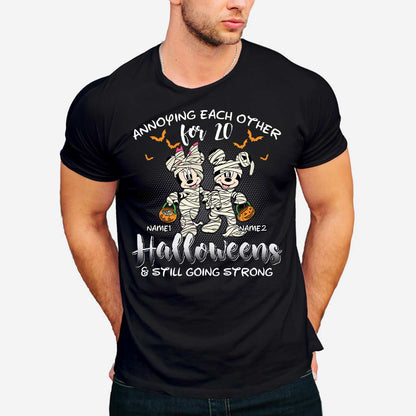 Annoying Each Other - Personalized Halloween Mouse T-shirt and Hoodie