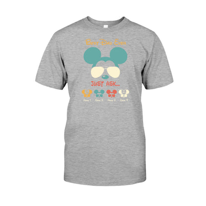 Best Dad Ever - Personalized Father's Day Mouse T-shirt and Hoodie