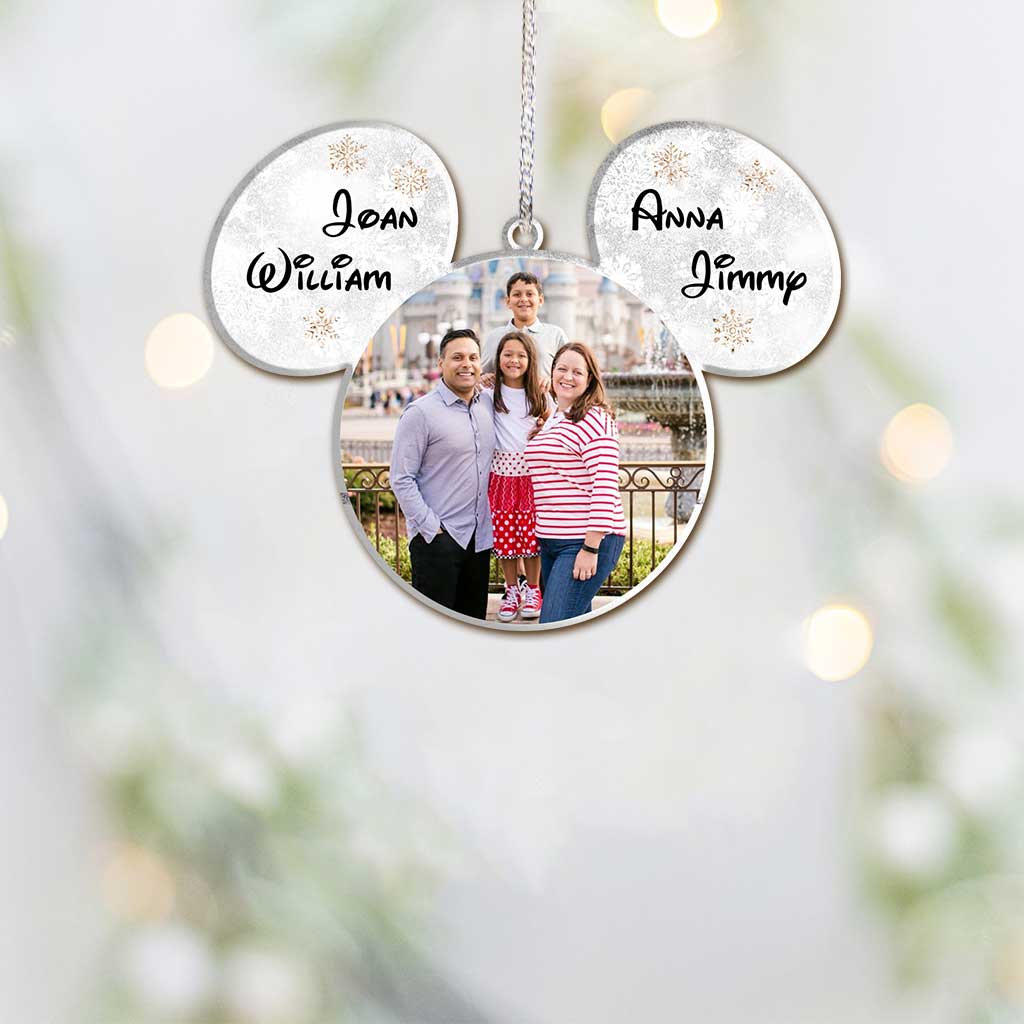 You & Me - Personalized Christmas Mouse Ornament (Printed On Both Sides)