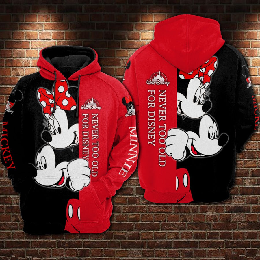 Never Too Old Mouse All Over Shirts