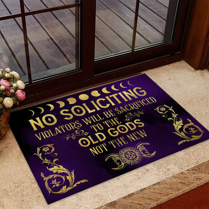 No Soliciting - Witch Doormat