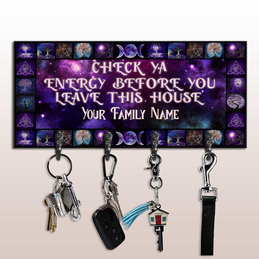 Check Ya Energy - Personalized Witch Key Rack
