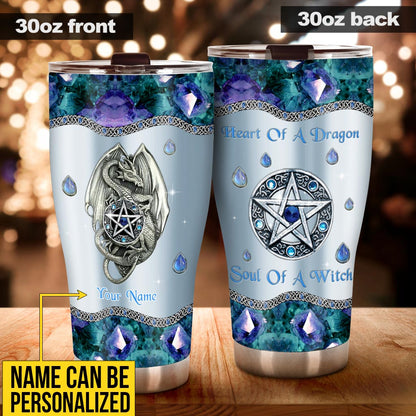 Heart Of A Dragon Soul Of A Witch Personalized 3D Pattern Print Tumbler