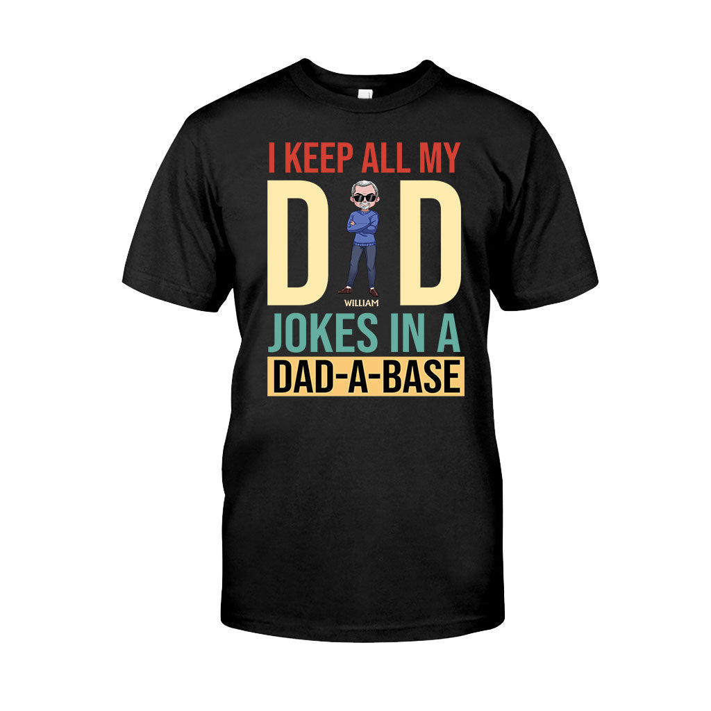 I Keep All My Dad Jokes - Personalized Father's Day T-shirt and Hoodie
