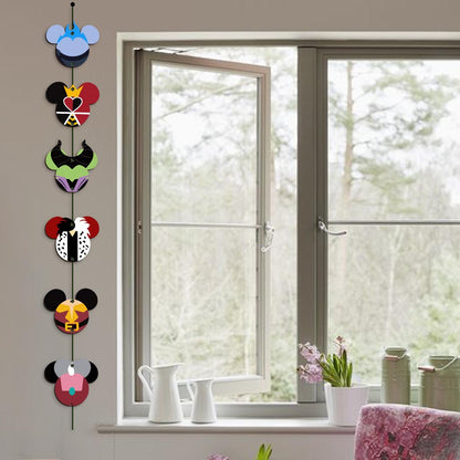 Mouse Ears Villain - Personalized 6 Pieces Garland
