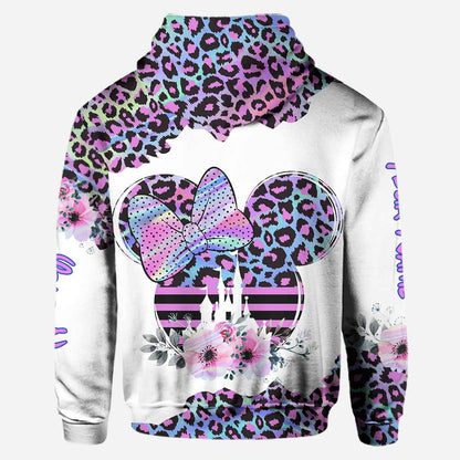 Mama Mouse Hologram - Personalized Mouse Hoodie and Leggings