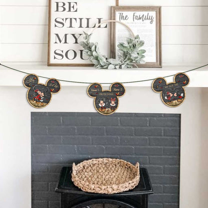 You And Me - Personalized Couple Mouse 3 Pieces Garland