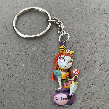 Deadly Night Shade - Personalized Nightmare Keychain (Printed On Both Sides)