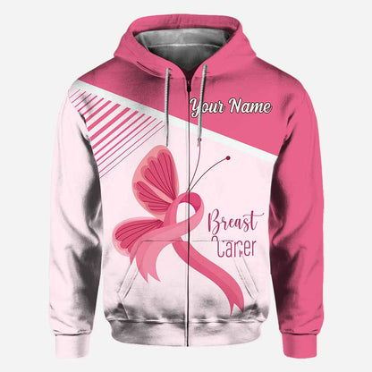 We Wear Pink in October - Personalized Breast Cancer Awareness All Over T-shirt and Hoodie
