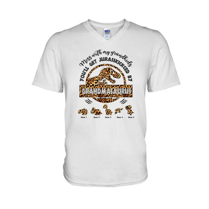 Don't Mess With Grandmasaurus - Personalized Mother's Day Grandma T-shirt and Hoodie