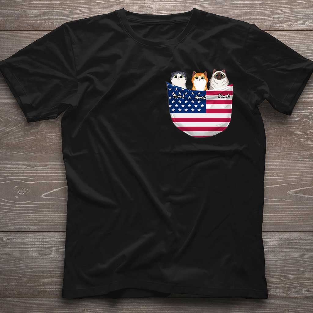 The 4th Of July - Personalized Independence Day Cat T-shirt and Hoodie