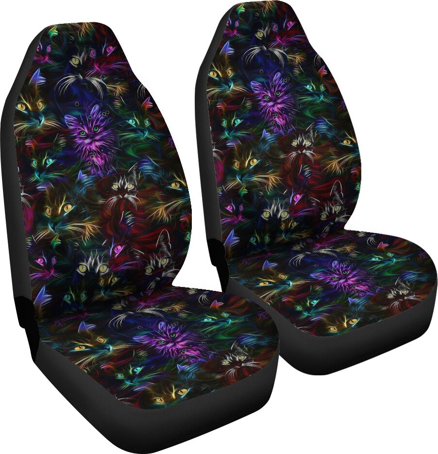Colorful Cat Cat Seat Covers 0622
