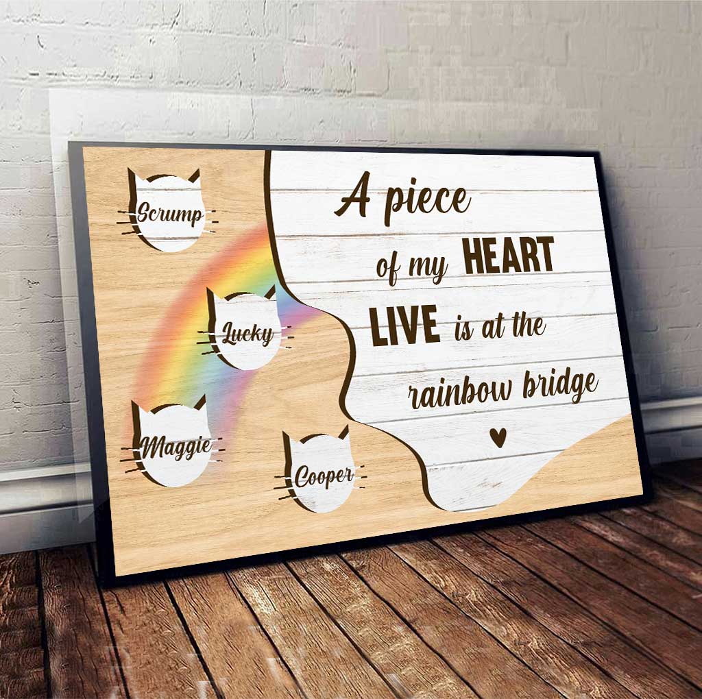 A Piece Of My Heart - Personalized Cat Poster