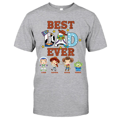 Best Dad Ever - Personalized Mouse T-shirt and Hoodie
