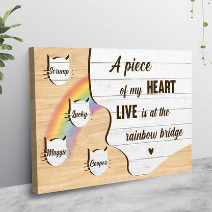 A Piece Of My Heart - Personalized Cat Poster