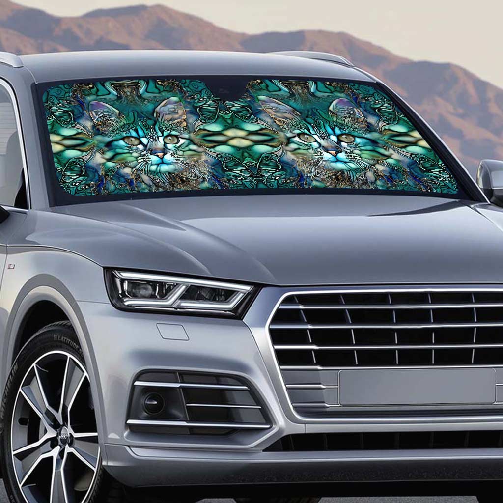 Magical Cat Cat Car Sunshade 0622