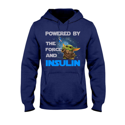 Powered By The Force And Insulin - Diabetes Awareness T-shirt and Hoodie