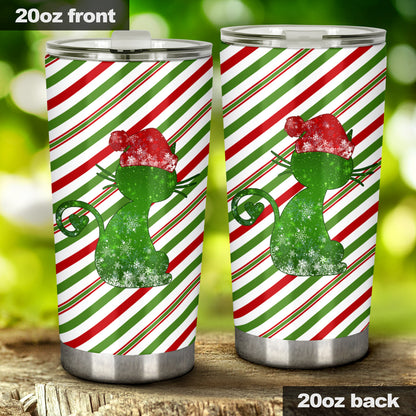 Meowy Christmas Cat Tumbler 0622