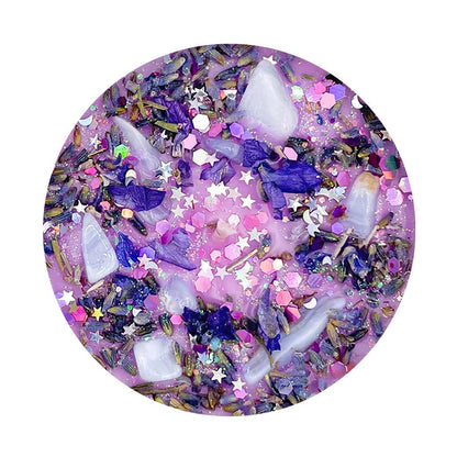 Lavender Amethyst Healing - Witch Shaped Doormat With 3D Pattern Print