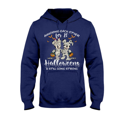 Annoying Each Other - Personalized Halloween Mouse T-shirt and Hoodie