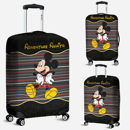 Adventure Awaits - Personalized Mouse Luggage Cover