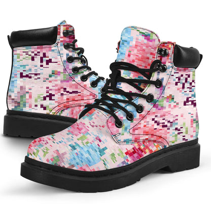 No One Fights Alone Breast Cancer Awareness All Season Boots 0622