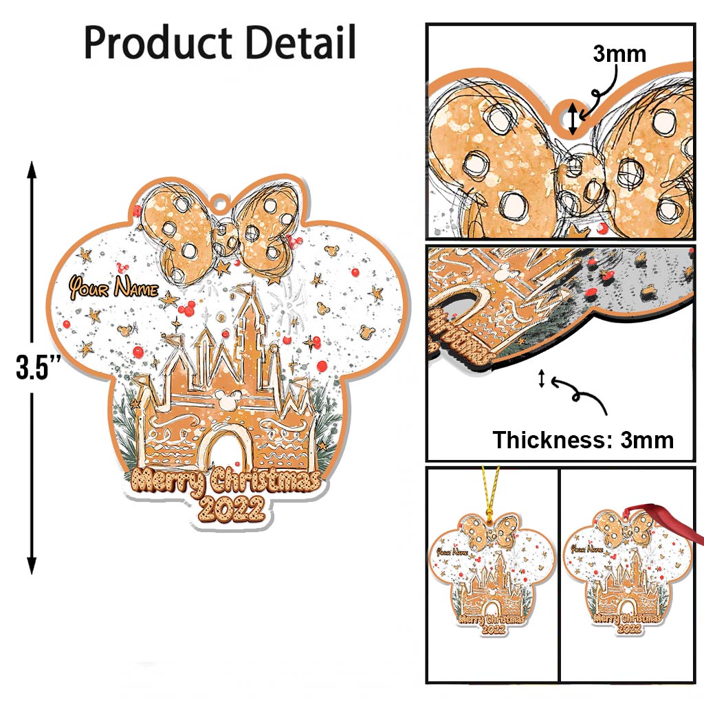Magical Cookie - Personalized Christmas Mouse Transparent Ornament