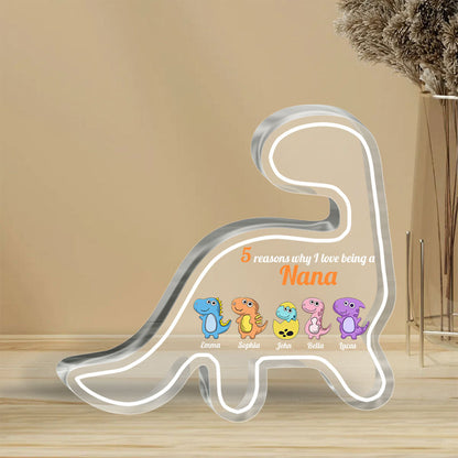 Reasons Why I love Being A Nana - Personalized Mother's day Grandma Custom Shaped Acrylic Plaque